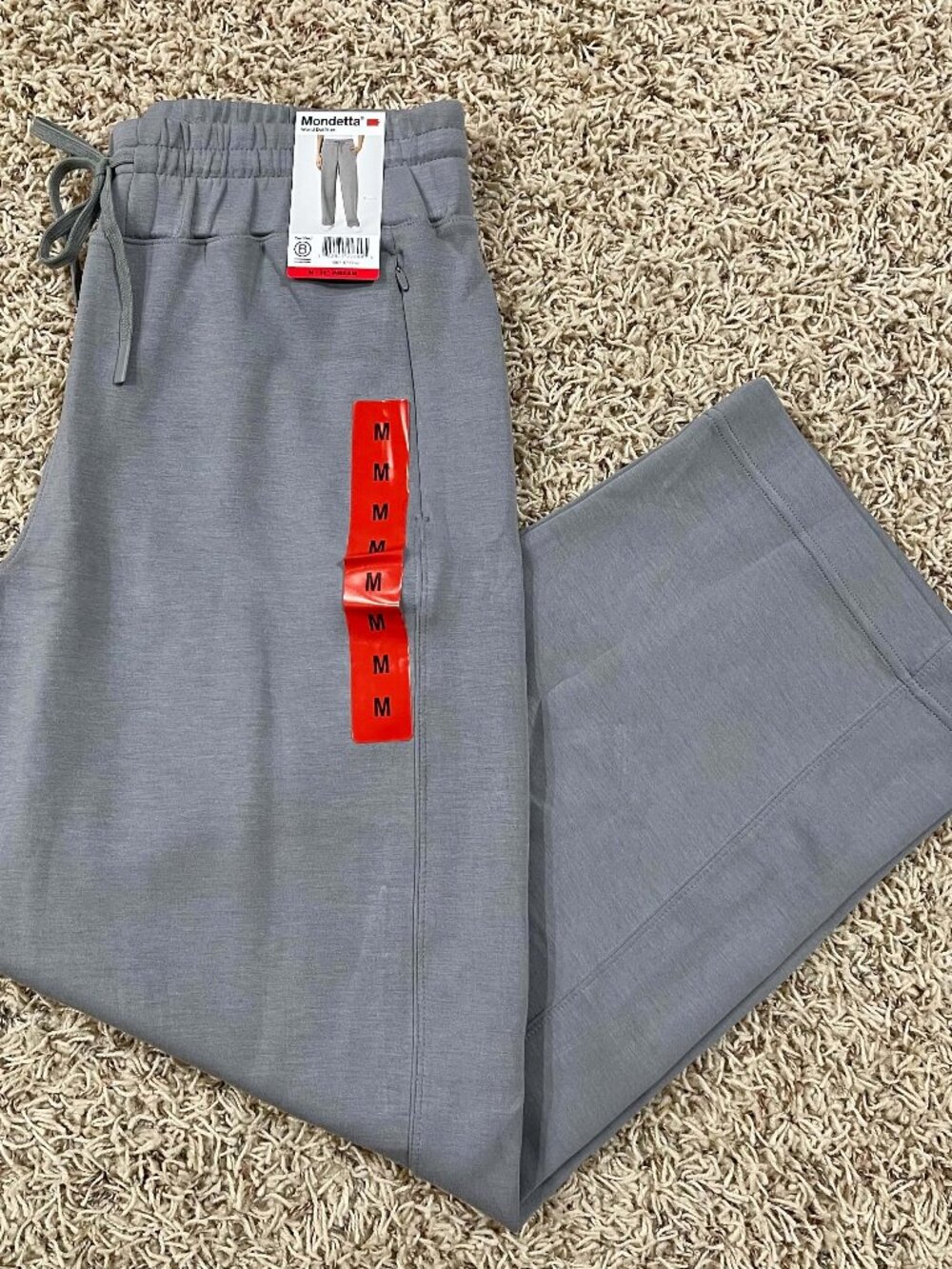 Mondetta Women's Soft Tech Active Pants Joggers Gray, Size Medium (New)